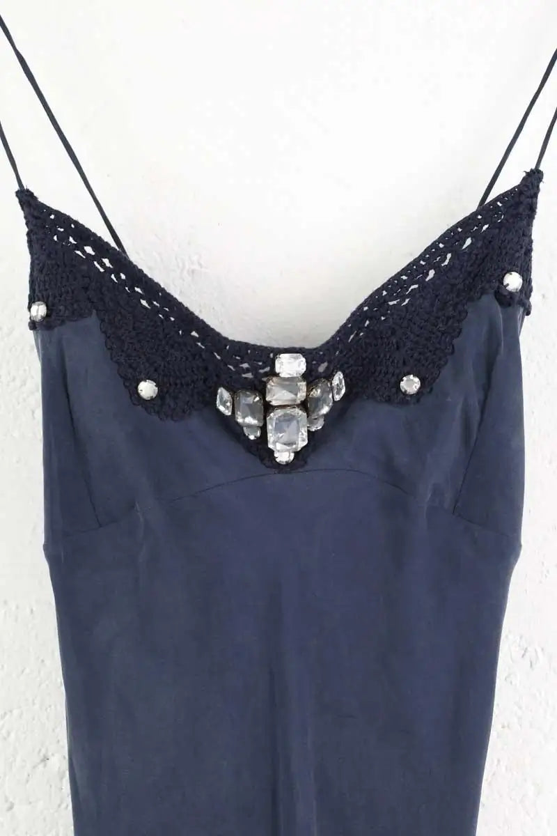 Robe Manoush Bleu en Soie