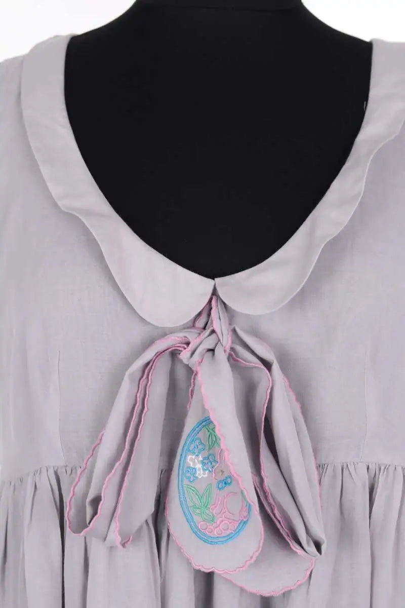 Robe Manoush Gris en Coton