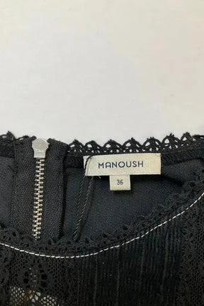 Robe Manoush Noir en Coton