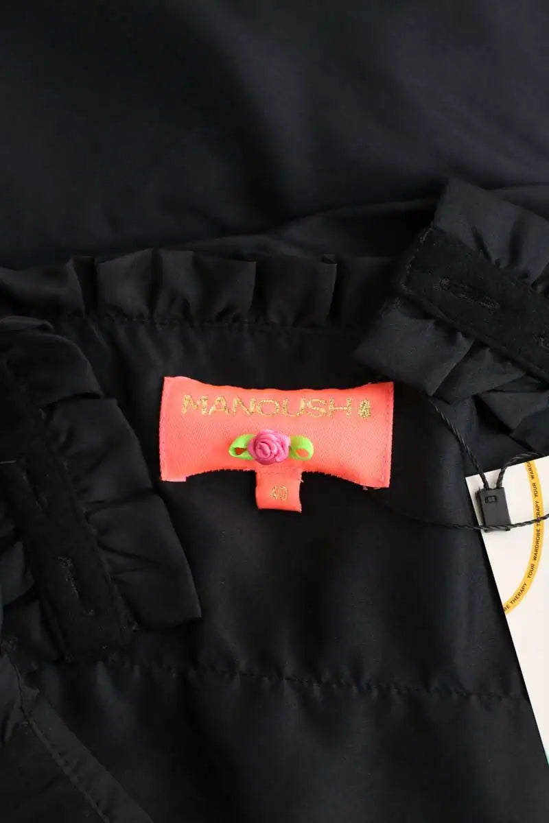 Robe Manoush Noir en Soie