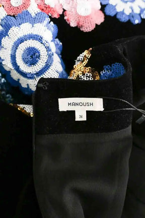 Robe Manoush Noir en Velours