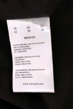 Robe Manoush Noir en Viscose