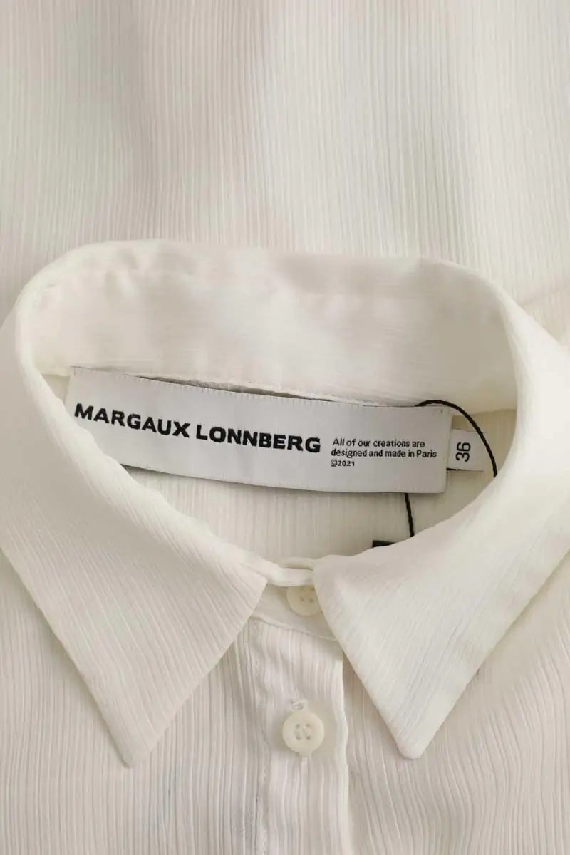 Robe Margaux Lonnberg Blanc en Synthétique