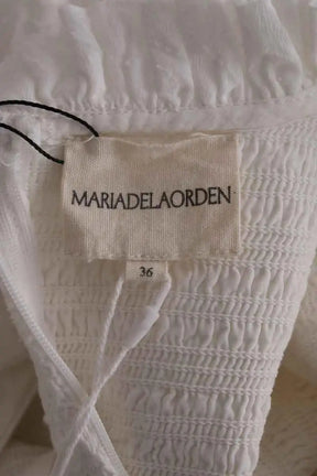 Robe Maria de la Orden Blanc en Coton