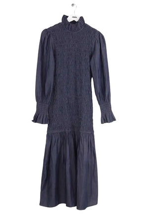 Robe Maria de la Orden Bleu en Coton, taille S - Seconde Main