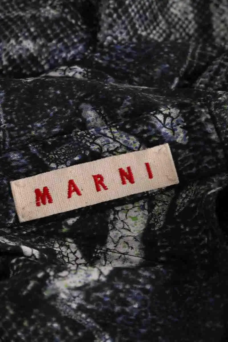 Robe Marni Marine en Soie