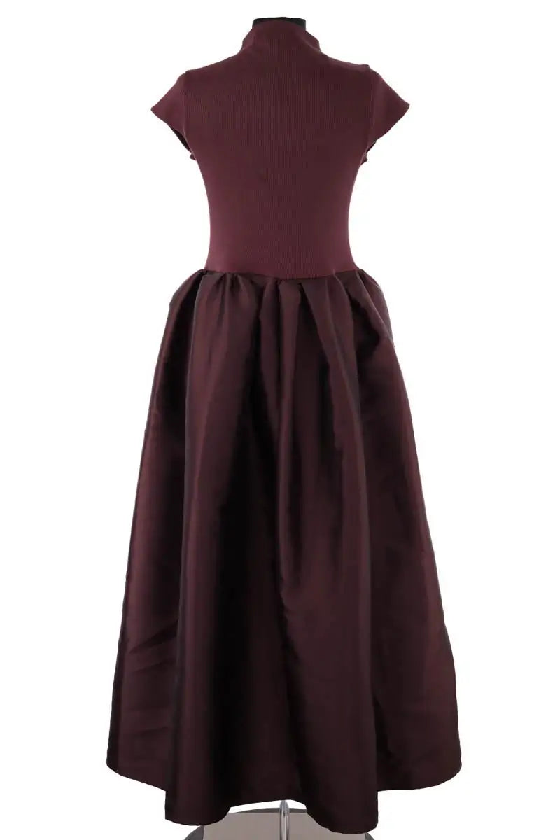 Robe Marques'Almeida Bottante Bordeaux en Coton
