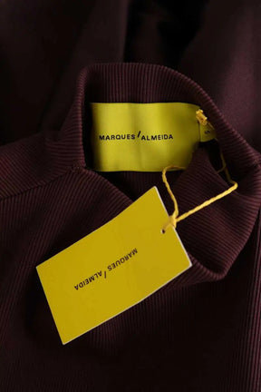 Robe Marques'Almeida Bottante Bordeaux en Coton