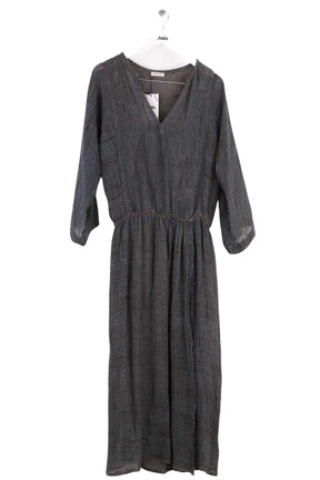 Robe Masscob Gris en Lin, taille S - Seconde Main