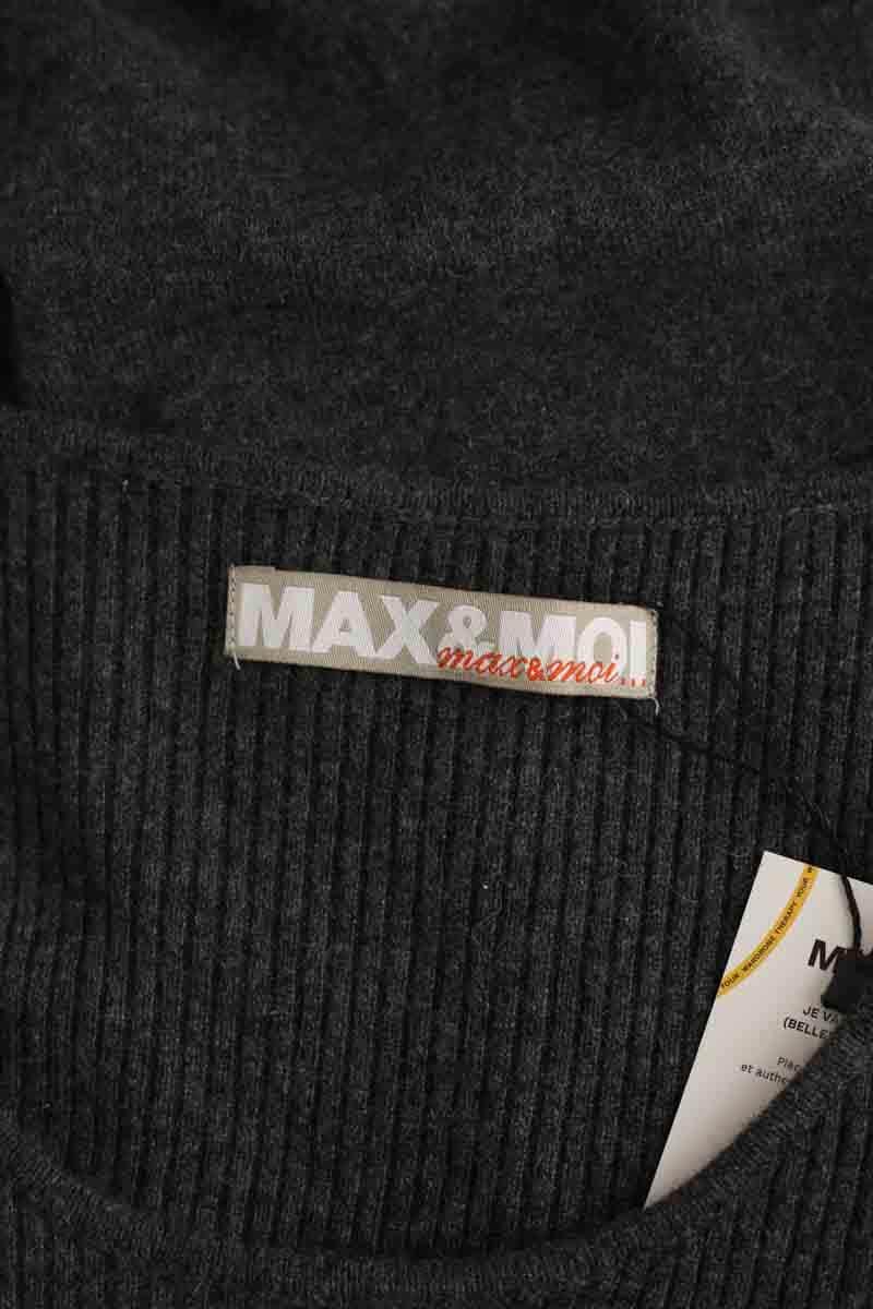 Robe Max & Moi Anthracite en Cachemire
