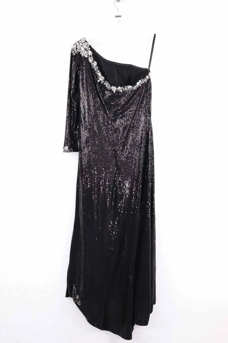 Robe Max Chaoul Noir en Paillettes