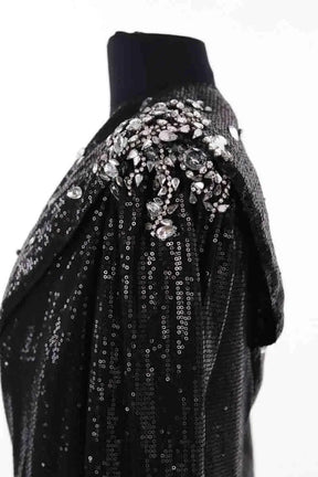 Robe Max Chaoul Noir en Paillettes
