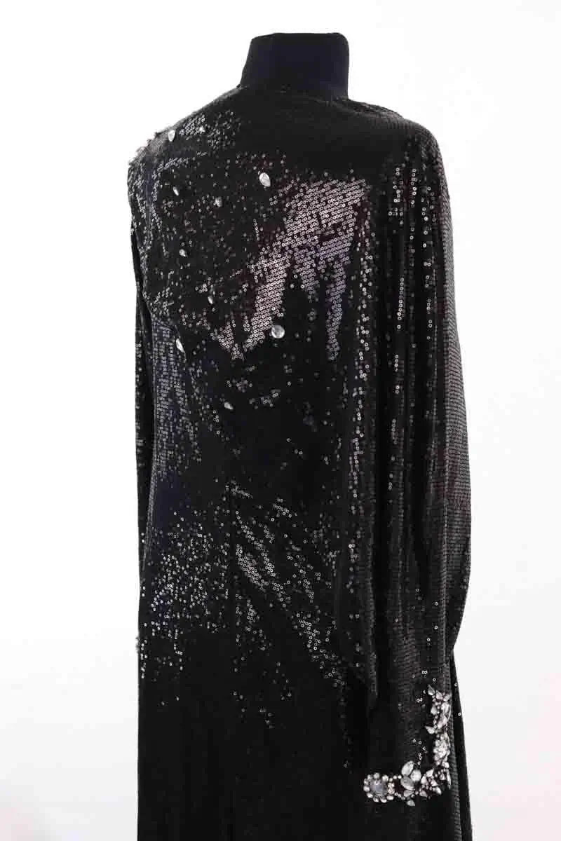 Robe Max Chaoul Noir en Paillettes