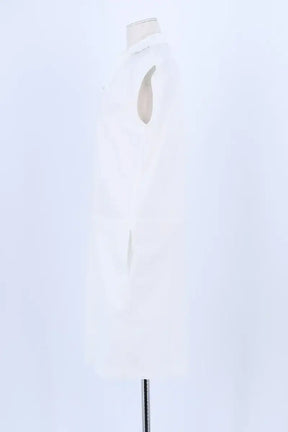Robe Max Mara Blanc en Coton