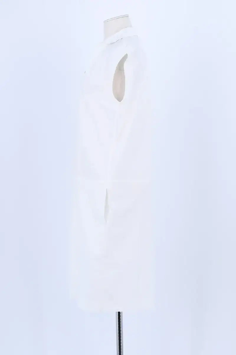 Robe Max Mara Blanc en Coton