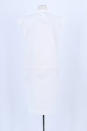 Robe Max Mara Blanc en Coton