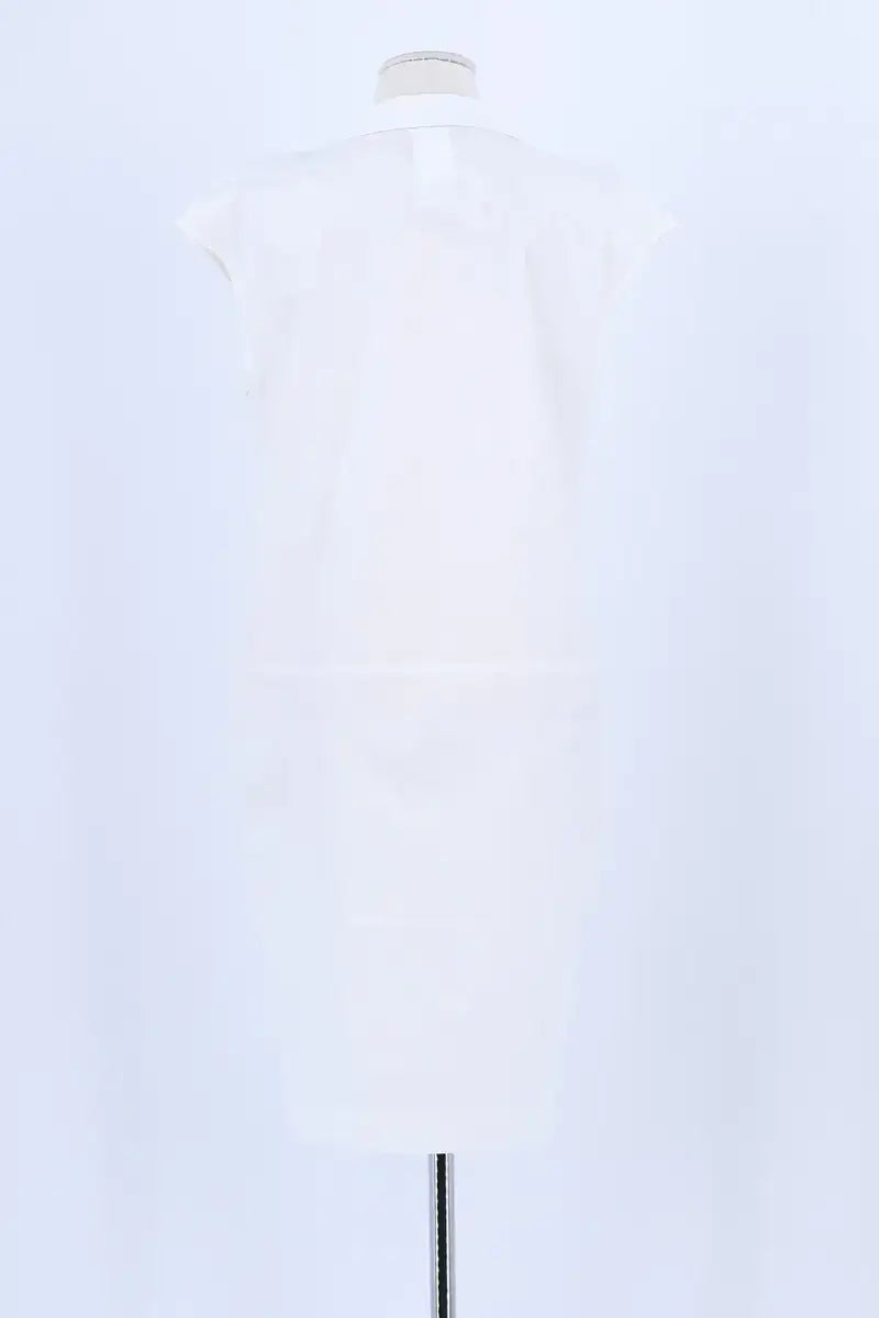Robe Max Mara Blanc en Coton
