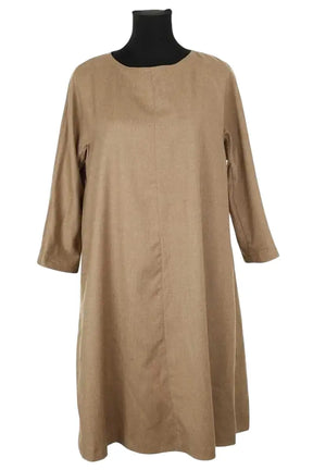Robe Max Mara Marron en Laine, taille XXXL - Seconde Main
