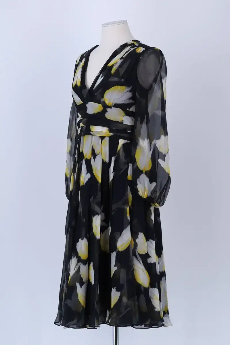 Robe Max Mara Noir en Soie