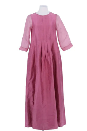 Robe Max Mara Rose en Lin, taille M - Seconde Main