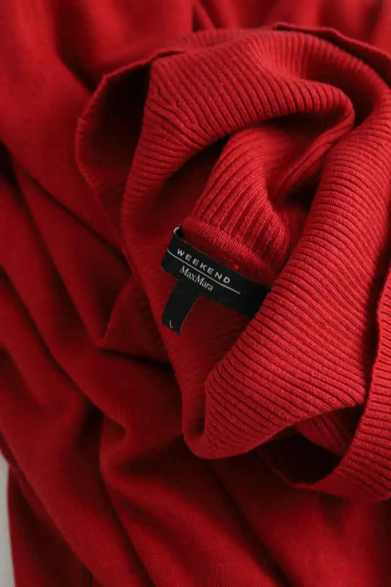 Robe Max Mara Rouge en Coton