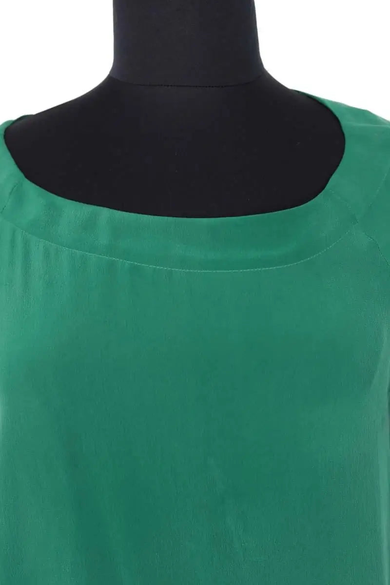 Robe Max Mara Vert en Soie