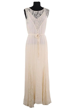 Robe Mes Demoiselles Ecru en Soie, taille L - Seconde Main