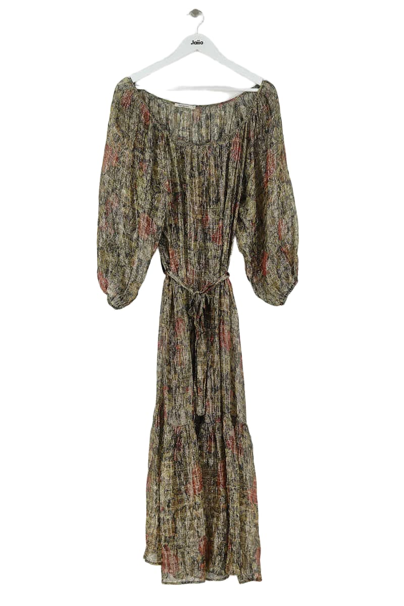 Robe Mes Demoiselles Marron en Soie, taille L - Seconde Main