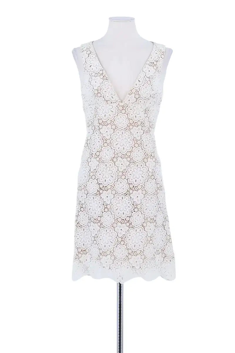 Robe Michael Kors Blanc en Coton, taille XS - Seconde Main