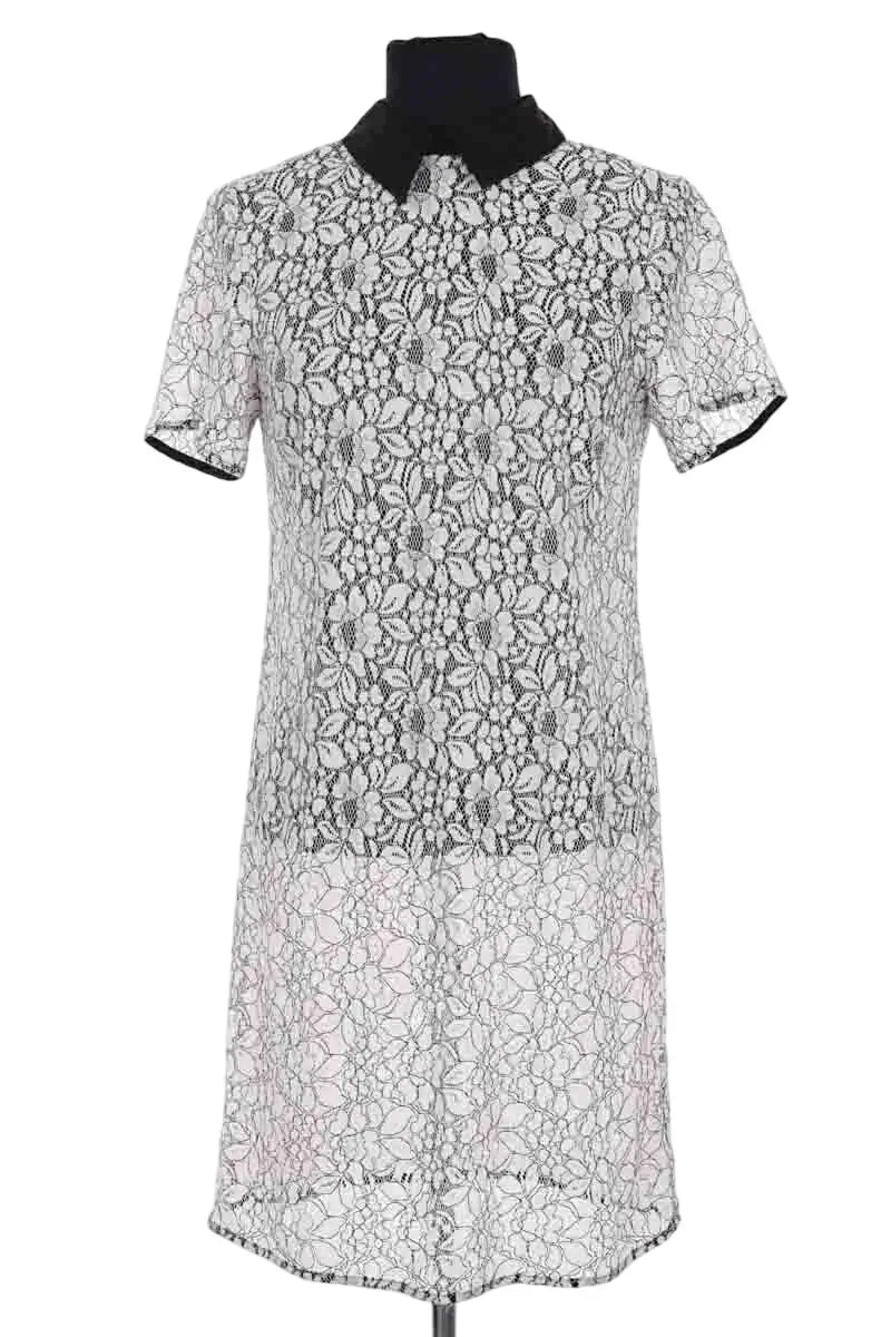 Robe Michael Kors Blanc en Synthétique, taille M - Seconde Main