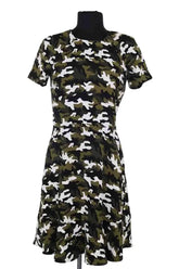 Robe Michael Kors Kaki en Synthétique, taille XS - Seconde Main