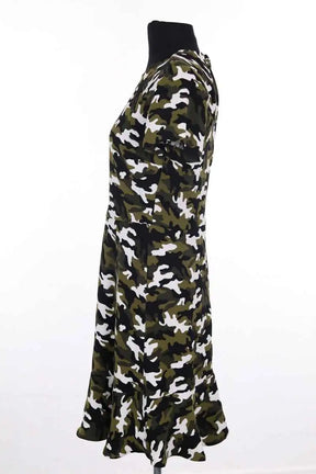 Robe Michael Kors Kaki en Synthétique