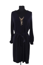 Robe Michael Kors Noir en Synthétique, taille M - Seconde Main