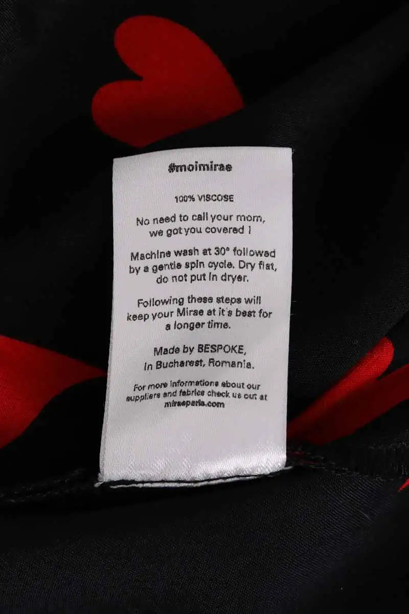 Robe Mirae Paris Noir en Viscose