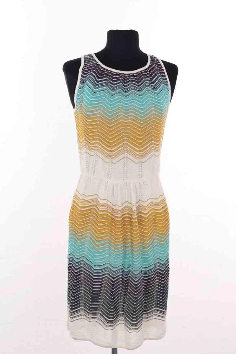 Robe Missoni Bleu en Synthétique