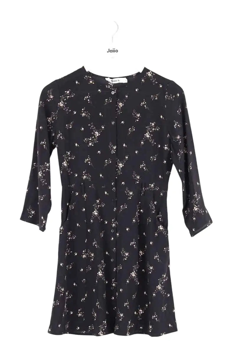 Robe Mister K Noir en Soie, taille XS - Seconde Main