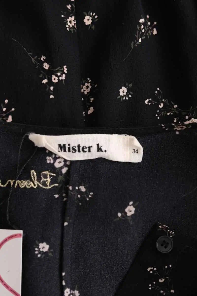 Robe Mister K Noir en Soie
