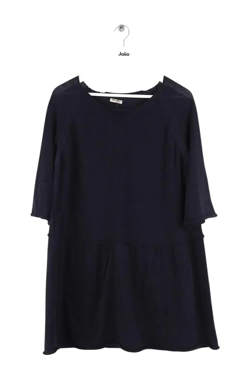 Robe Miu Miu Noir en Laine, taille L - Seconde Main