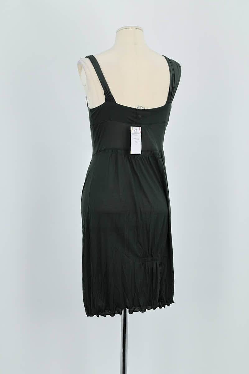 Robe Miu Miu Vert en Coton