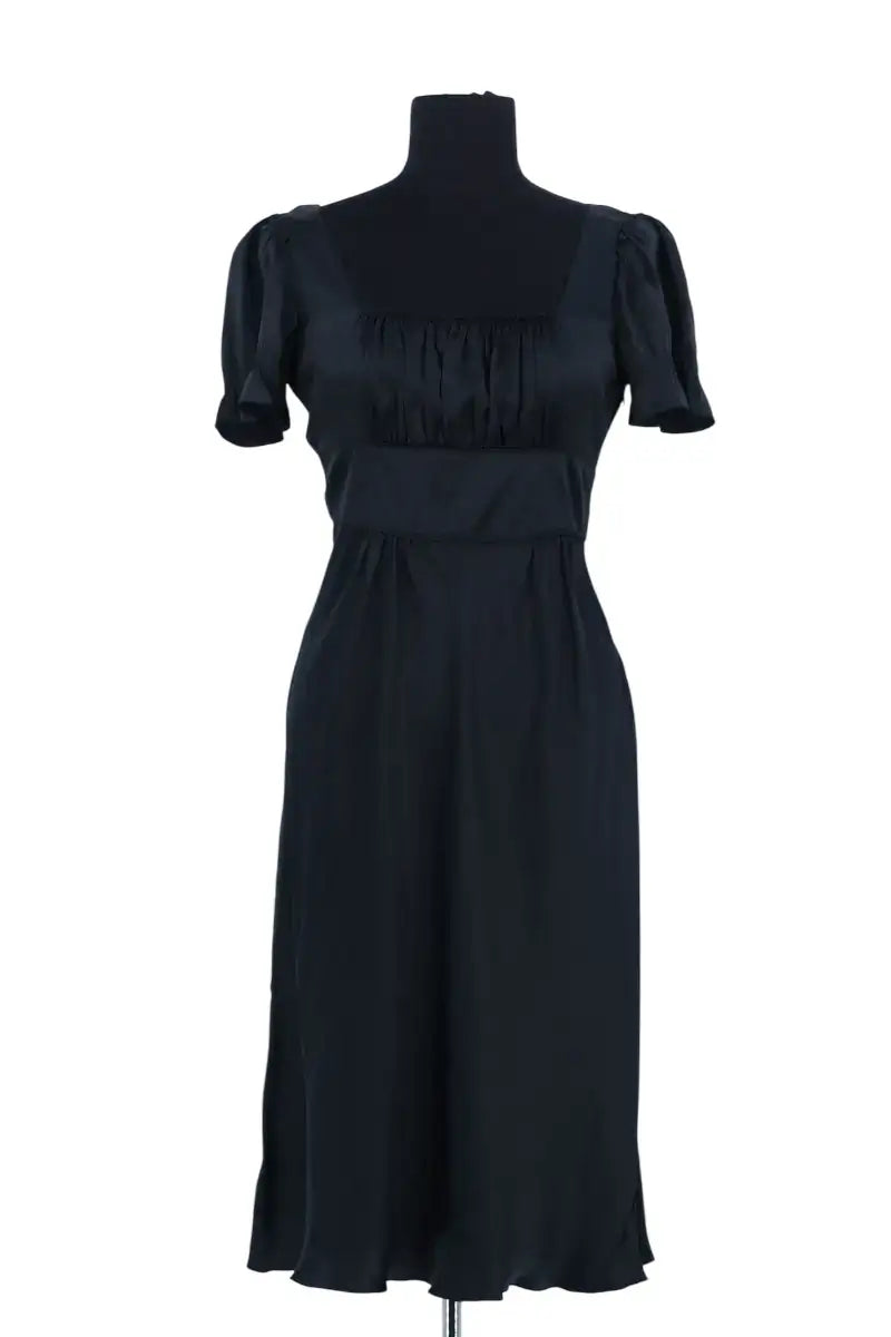 Robe Miu Miu Vert en Soie, taille S - Seconde Main