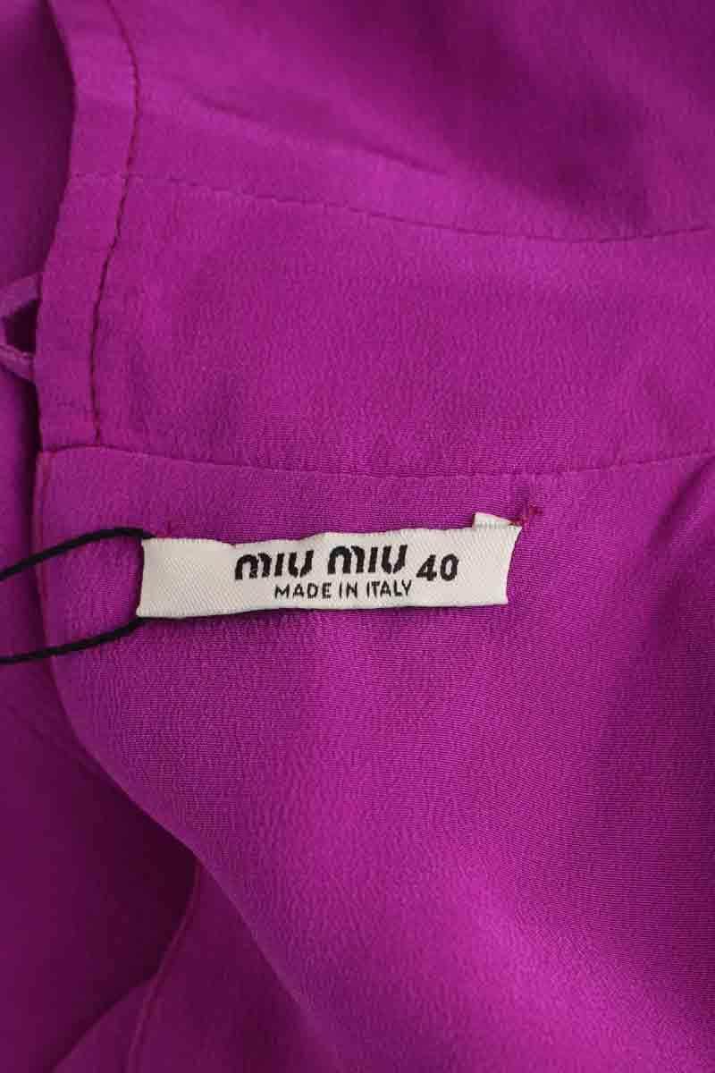 Robe Miu Miu Violet en Soie