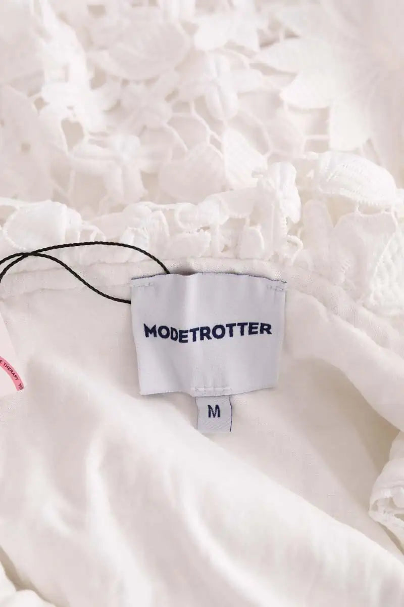 Robe Modetrotter Blanc en Synthétique