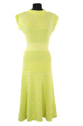 Robe Molli Zellige Jaune en Laine, taille XS - Seconde Main