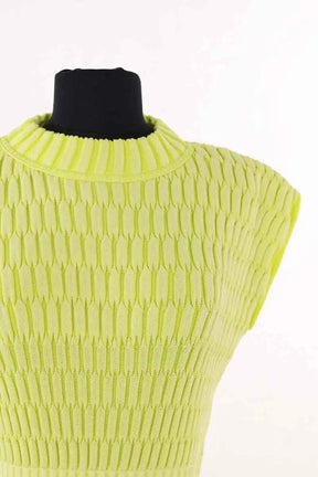 Robe Molli Zellige Jaune en Laine