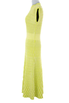 Robe Molli Zellige Jaune en Laine
