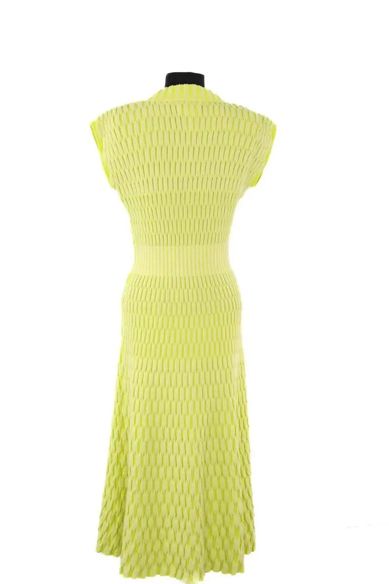 Robe Molli Zellige Jaune en Laine