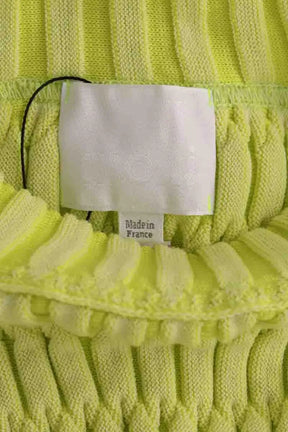 Robe Molli Zellige Jaune en Laine