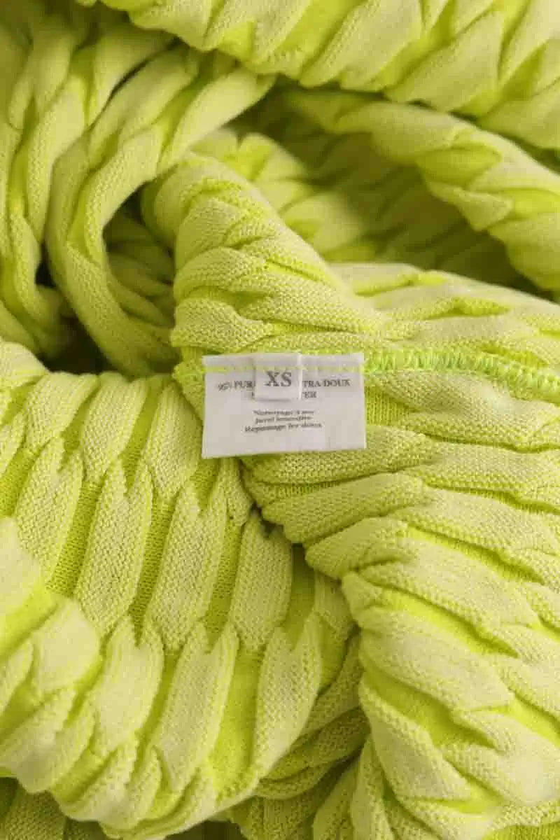 Robe Molli Zellige Jaune en Laine