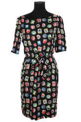 Robe Moschino Multicolore en Soie, taille S - Seconde Main