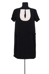 Robe Moschino Noir en Soie, taille M - Seconde Main